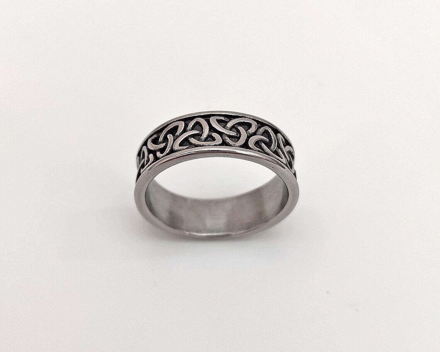 Мужское кольцо из стали R1297